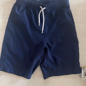 Lands' End Boys Navy  Blue Swim Trunks Size L (10-12)